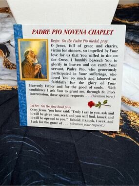 Padre Pop Novena Chaplet NWT!